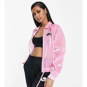 Nike Air translucent jacket in pink Medium